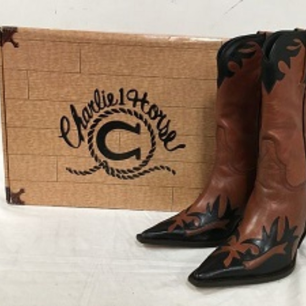 SOLD  Charlie 1 Horse Boots by Lucchese in Cognac